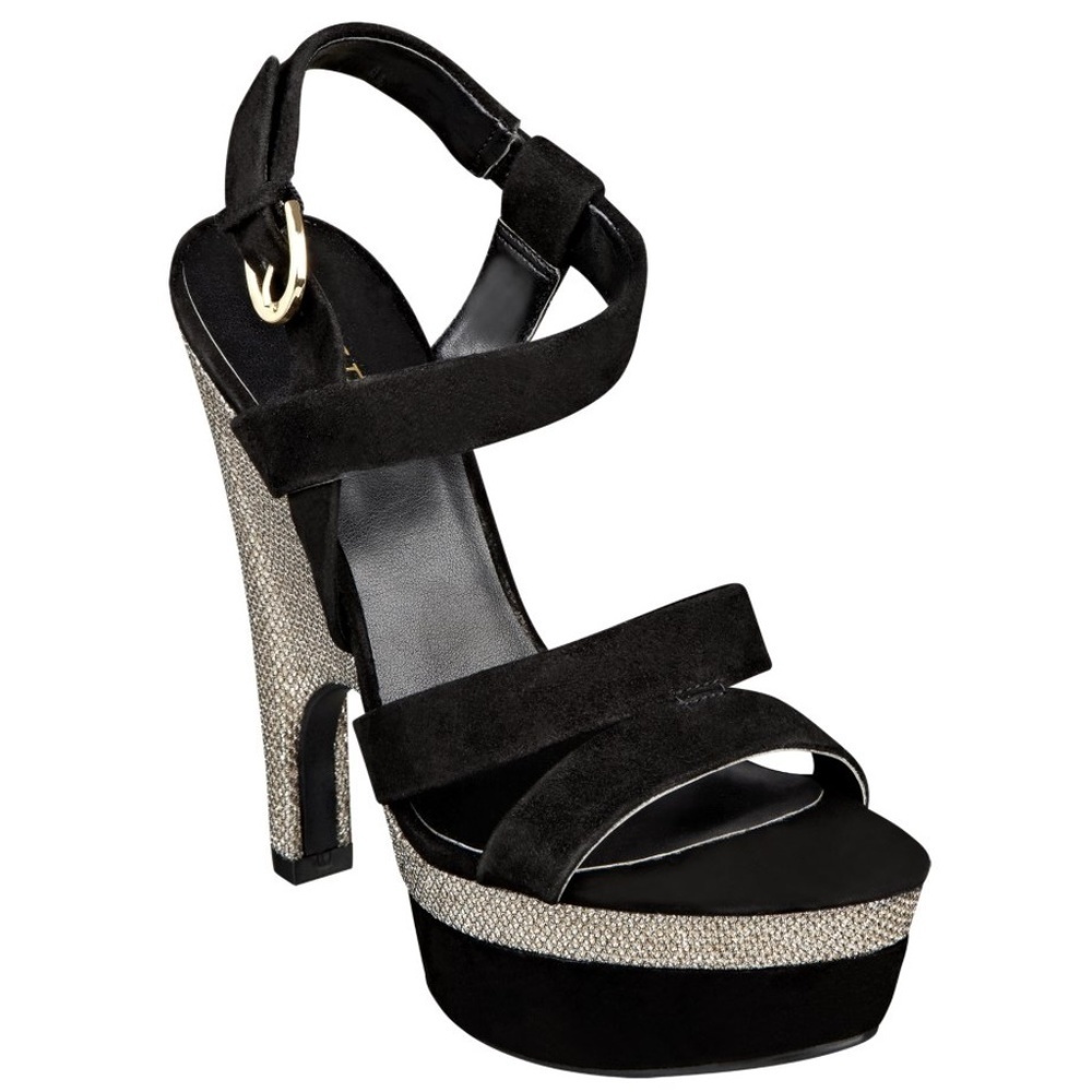 NEW GUESS JOYAN BLACK SHOES SZ 8.5